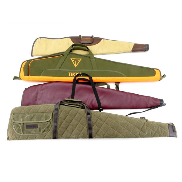 ASSORTED SOFT PADDED RIFLE CASES LOT