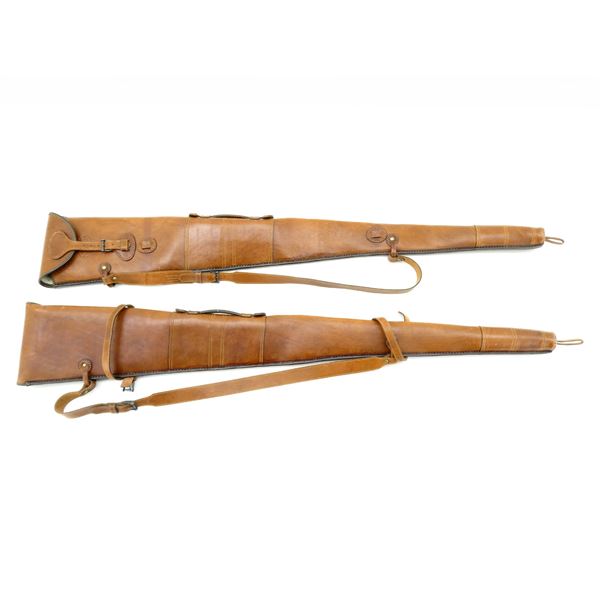 LEATHER LINED RIFLE CASES LOT