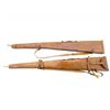 Image 2 : LEATHER LINED RIFLE CASES LOT