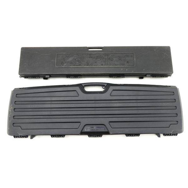 ASSORTED HARD PADDED SINGLE AND DOUBLE RIFLE CASES LOT