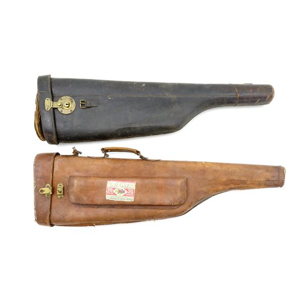 ASSORTED LEATHER RIFLE SCABBARD LOT