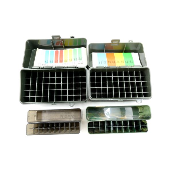 ASSORTED PLASTIC RIFLE AMMO CONTAINERS LOT