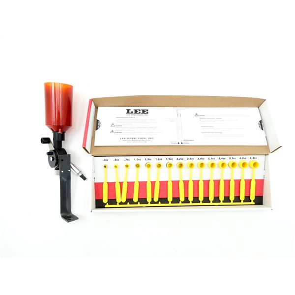 LEE PRECISION POWDER MEASURE AND POWDER MEASURE KIT LOT