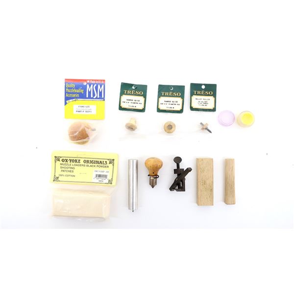 ASSORTED BLACK POWDER ACCESSORIES LOT