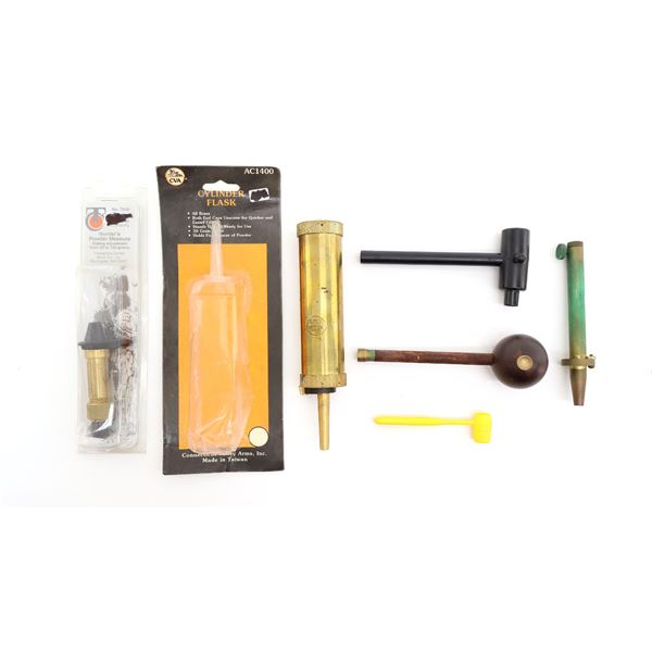 ASSORTED BLACK POWDER ACCESSORIES LOT