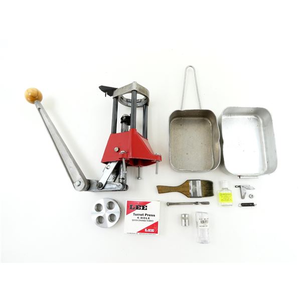 LEE TURRET RELOADING PRESS, ETC. LOT