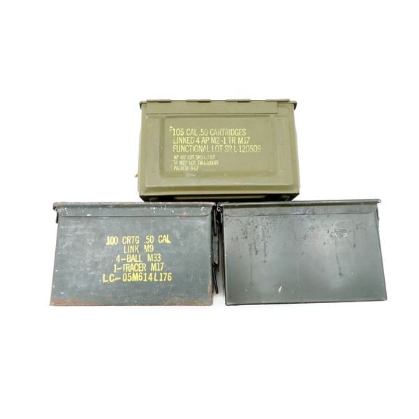 ASSORTED METAL AMMO TIN LOT