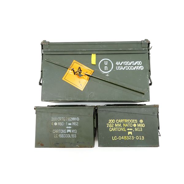 ASSORTED METAL AMMO TIN LOT