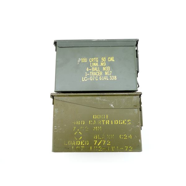 ASSORTED METAL AMMO TIN LOT