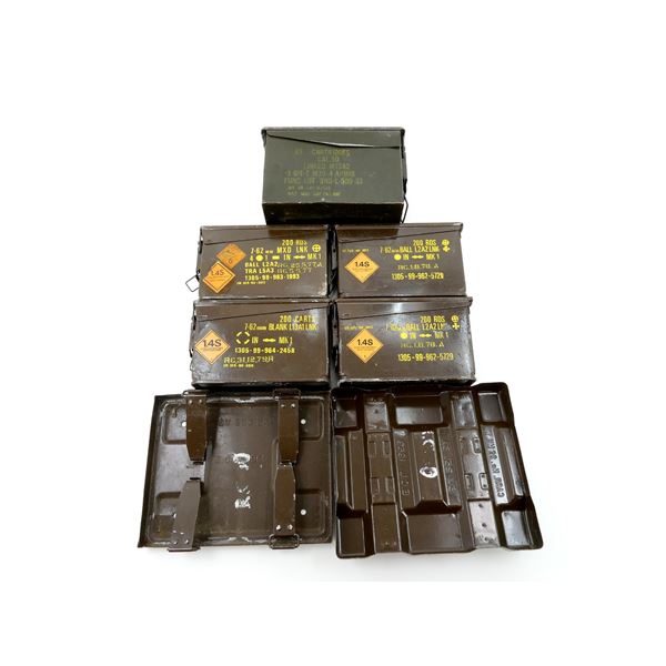ASSORTED METAL AMMO TIN LOT