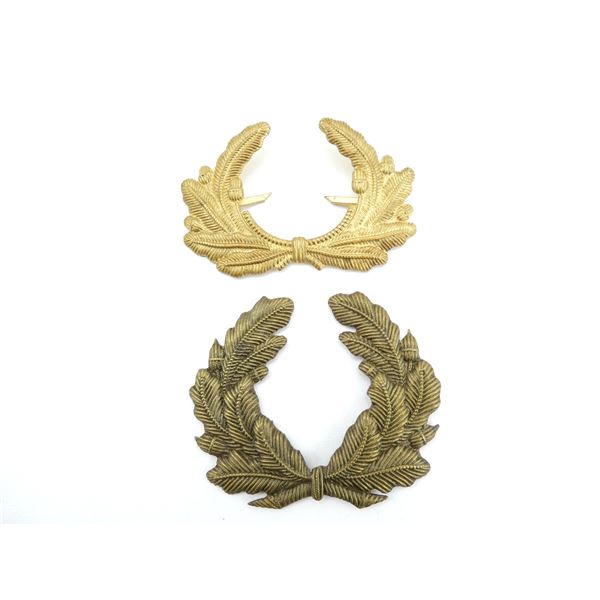 WWII GERMAN VISOR COCKADE WREATHS