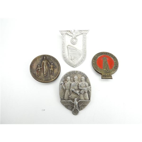 PRE-WWII / WWII / POST-WWII GERMAN TINNIES / RALLY BADGES LOT