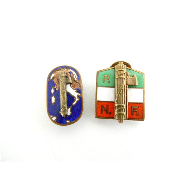 WWII ITALIAN MILITARY FASCIST PINS LOT