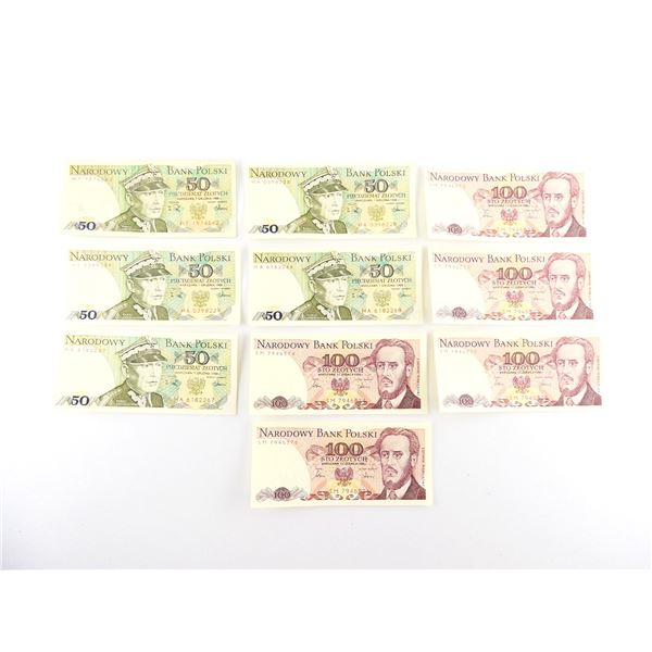 ASSORTED POLISH BANK NOTES LOT