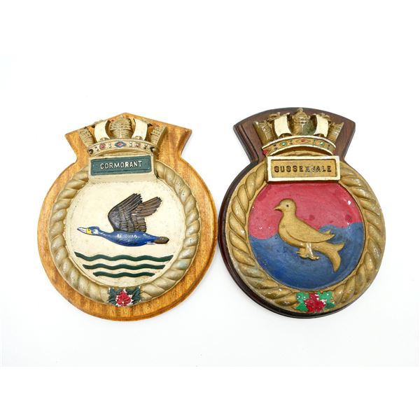 CANADIAN NAVY HMCS BADGE PLAQUE LOT