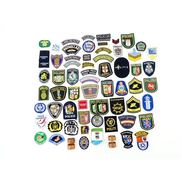 ASSORTED POLICE BADGE, ETC. LOT