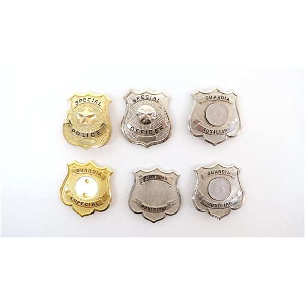 ASSORTED ITALIAN POLICE / SECURITY STYLE BADGE LOT