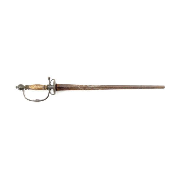 18TH CENTURY UNKNOWN MILITARY SMALL SWORD