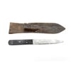 Image 1 : BRITISH SAILORS KNIFE WITH LEATHER SCABBARD