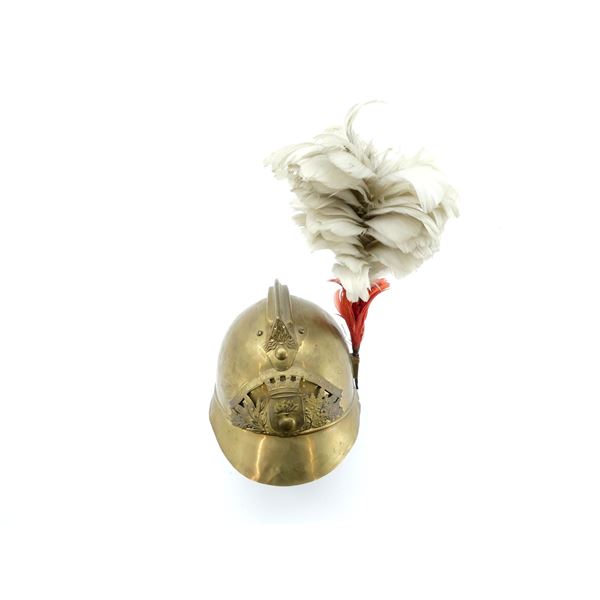 LATE 19TH / EARLY 20TH CENTURY FRENCH SAPPERS FIREFIGHTER BRASS HELMET