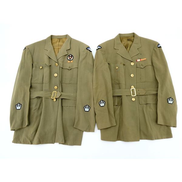1960'S RCAF KHAKI SUMMER TUNICS LOT