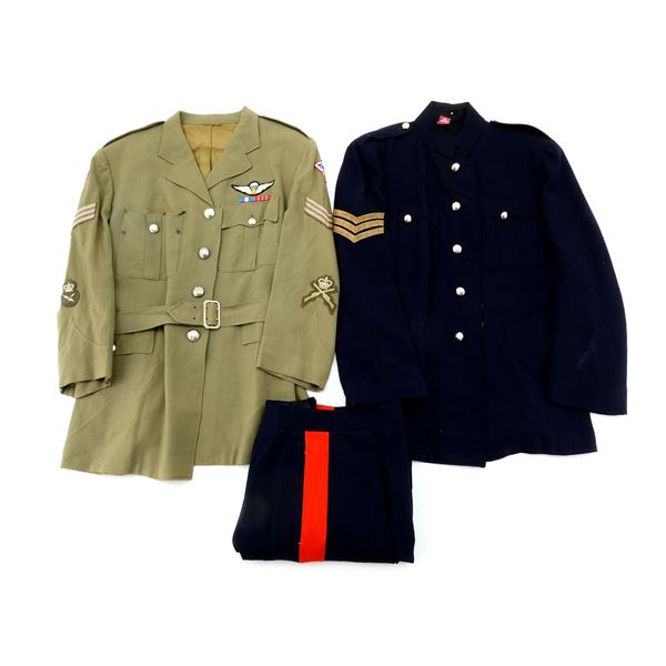 1960'S RCEME SERGEANT TUNICS AND PANTS LOT