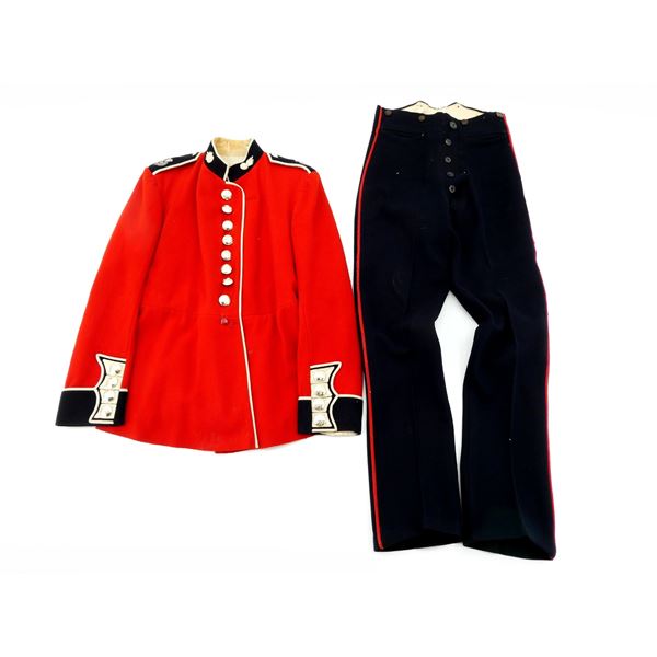1950'S BRITISH GRENADIER GUARDS RED TUNIC AND PANTS LOT