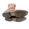 Image 4 : CANADIAN MILITARY STYLE BROWN LEATHER BOOTS WITH LEATHER SUITCASE, ETC. LOT