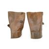 Image 2 : UNKNOWN MILITARY WWI STYLE LEATHER GAITERS
