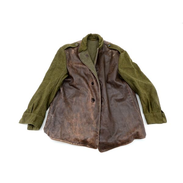 WWII ERA AUSTRALIAN MILITARY LEATHER JERKIN