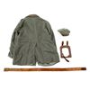 Image 2 : REPRODUCTION WWI GERMAN MILITARY TUNIC, CAP, BELT, ETC. LOT