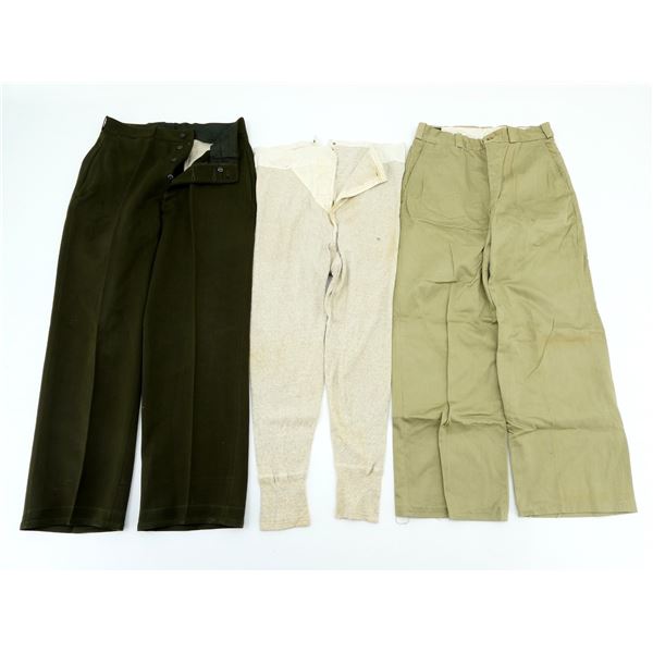WWII ERA U.S. MILITARY PANTS LOT