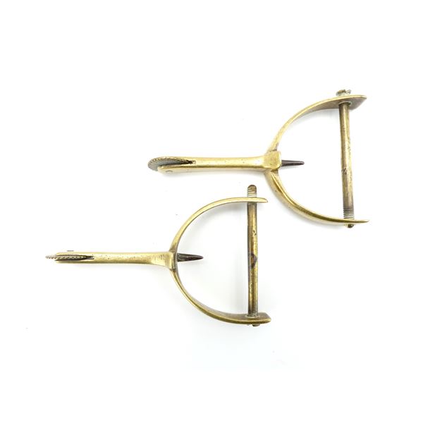 1840'S BRITISH MILITARY BRASS SPURS