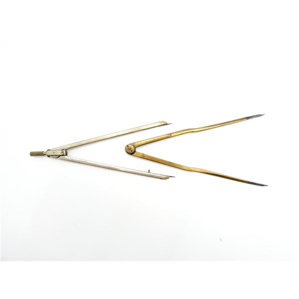 CANADIAN MILITARY DRAFTING DIVIDERS / COMPASS LOT