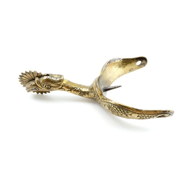 19TH CENTURY UNKNOWN CHILD'S BRASS SPUR