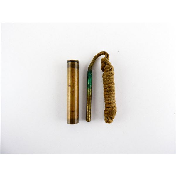 WWI CANADIAN LEE ENFIELD BRASS OILER AND PULL-THRU LOT