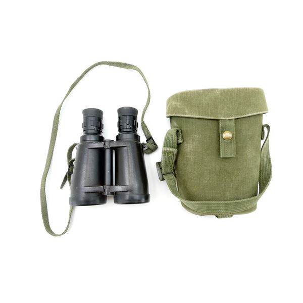 CANADIAN MILITARY ELCAN 7X50 BINOCULARS WITH CASE