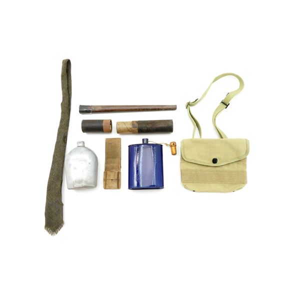 ASSORTED WWI / WWII / 1950'S MILITARY ACCESSORIES LOT