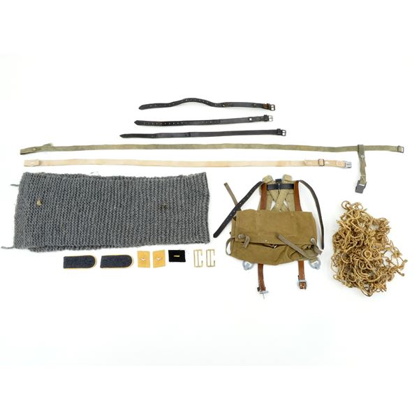ASSORTED WWII / REPRODUCTION GERMAN MILITARY ACCESSORIES LOT