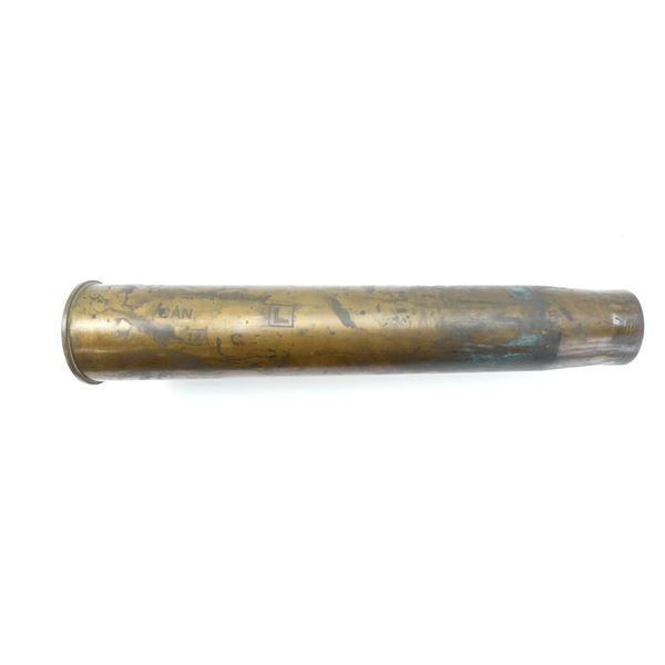 WWII BRITISH 3.7" BRASS CASING