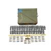 Image 2 : CANADIAN / U.S. MILITARY 20MM BRASS CASINGS, PROJECTILES, LINKS AND AMMO TIN LOT