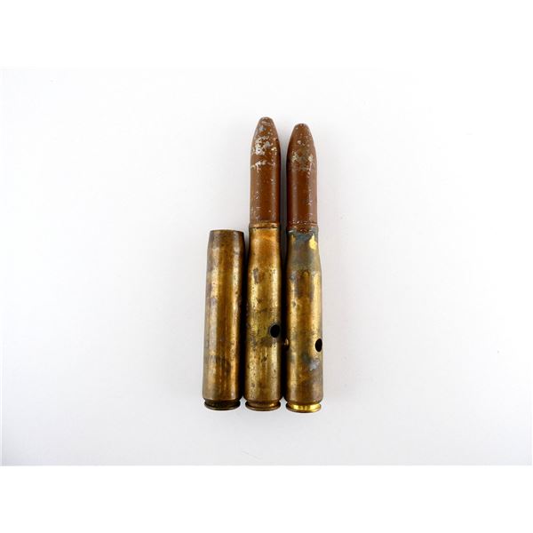 WWII CANADIAN / BRITISH MILITARY 20MM CANNON ROUNDS AND CASING INERT LOT