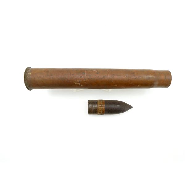WWI CANADIAN MILITARY 3-PDR INERT ROUND