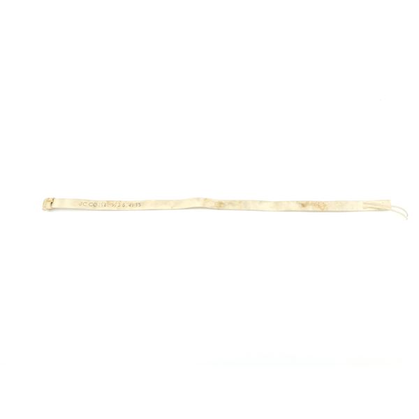 MODERN CANADIAN / BRITISH MILITARY CEREMONIAL BUFF WHITE LEATHER SLING