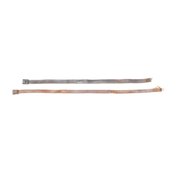 WWII ERA BRITISH P1907 LEE ENFIELD LEATHER SLINGS LOT