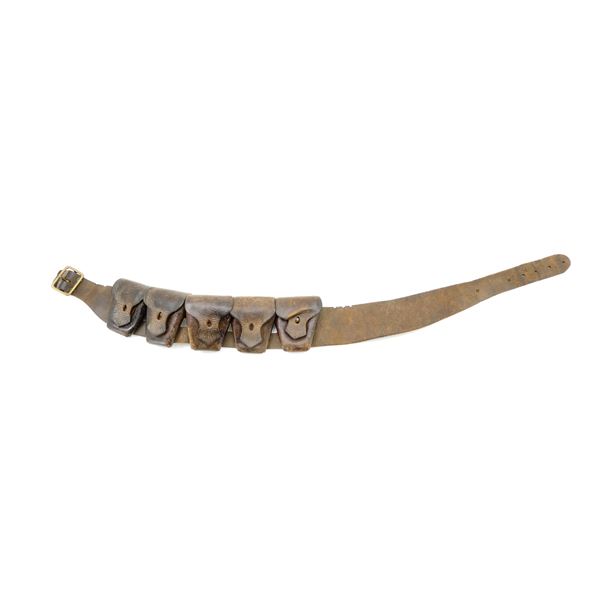 WWI BRITISH 1903 PATTERN LEATHER CAVALRY BANDOLIER