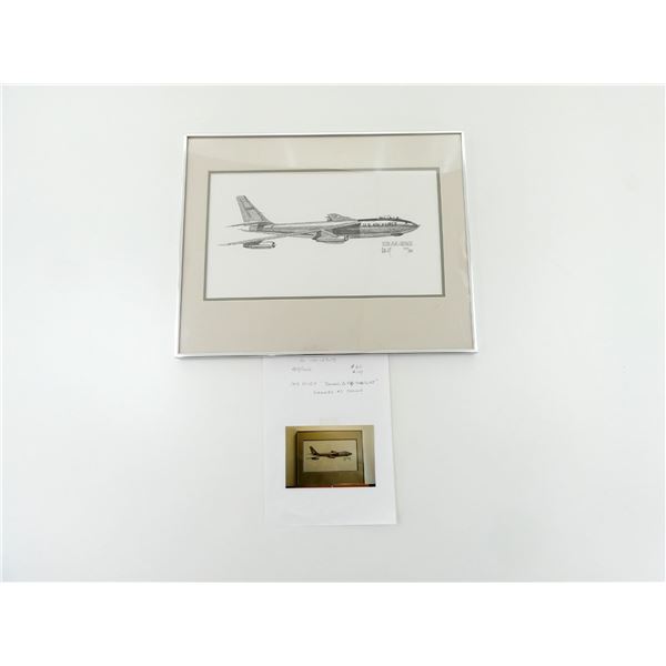 "BOEING B-47 STRATOJET" FRAMED PRINT