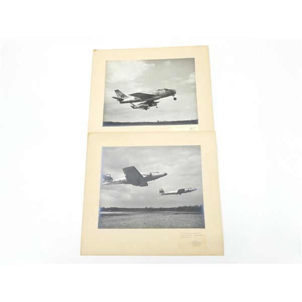 ASSORTED RCAF AIRCRAFT MOUNTED PHOTOS LOT