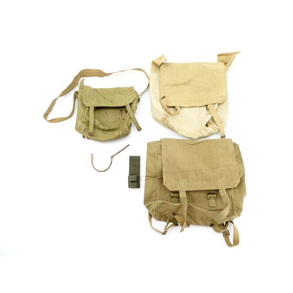 ASSORTED WWII CANADIAN / BRITISH TAN P37 WEBBING LOT