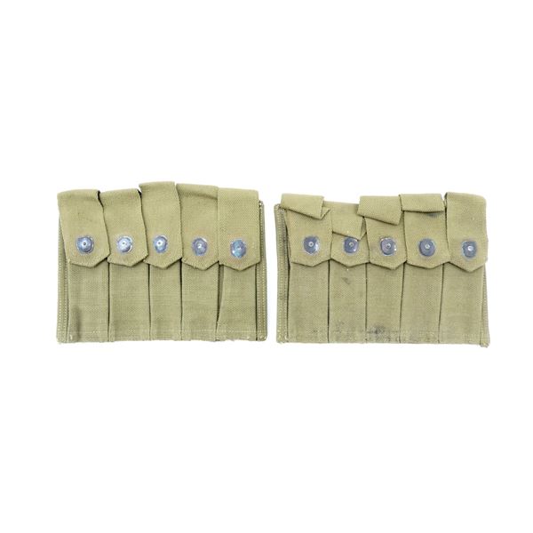 WWII U.S. THOMPSON SMG MAG POUCH LOT
